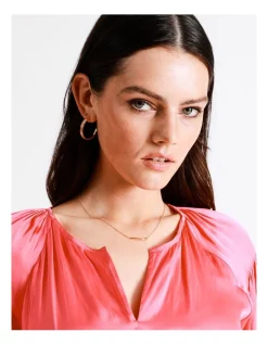 Outlet 👍 Basque Enamel Hoop Earring 30mm In Pink 🎁 -Cheap Earrings Shop unnamed file 142