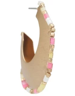 Cheap ✨ Marcs Colour Shaker Hoop Earring In Gold Multi 🤩 -Cheap Earrings Shop unnamed file 152