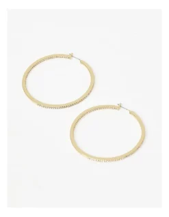 Cheapest ✔️ Wayne Cooper Pave Large Hoop Earrings In Gold 😉
