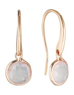 Cheapest 😀 Georgini Lucent Rose Quartz Small Hook Earring 🤩