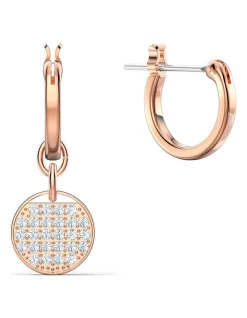 Best Pirce 🧨 Swarovski Ginger Mini Hoop Pierced Rose Gold Huggie Earrings 🛒 -Cheap Earrings Shop unnamed file 226