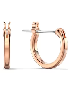 Best Pirce 🧨 Swarovski Ginger Mini Hoop Pierced Rose Gold Huggie Earrings 🛒 -Cheap Earrings Shop unnamed file 227