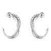 Top 10 🎁 Swarovski Twist Pierced Silver Hoop Earrings 🥰 -Cheap Earrings Shop unnamed file 229