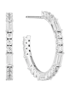 Promo 🔔 Georgini Irina Medium Silver Hoop Earrings 🛒