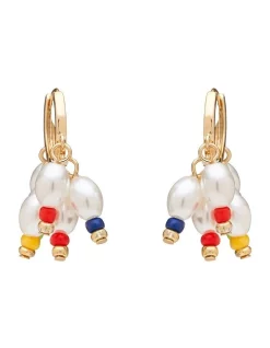 Cheapest π― Marcs Bead And Pearl Hoop Multi Earring π