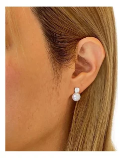 Buy 🥰 Pure Elements Simply Brilliant Pearl White Stud Earrings 👏 -Cheap Earrings Shop unnamed file 318