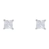 Hot Sale 🥰 Gregory Ladner 6mm Cubic Zirconia Silver Square Stud Earring 💯