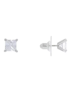Hot Sale 🥰 Gregory Ladner 6mm Cubic Zirconia Silver Square Stud Earring 💯 -Cheap Earrings Shop unnamed file 329