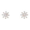 Best Sale 🔔 Gregory Ladner Flower Shaped Cubic Zirconia Rose Gold Earrings 🥰