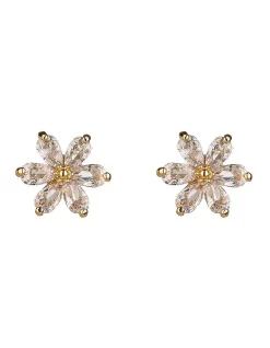 Wholesale 💯 Gregory Ladner Starburst Flower Earrings In Gold 🧨