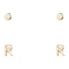Coupon ⭐ Seed Heritage Initial R Stud Earring 2 Pack In Gold 🔔 -Cheap Earrings Shop unnamed file 388