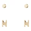 New ⌛ Seed Heritage Initial N Stud Earring 2 Pack In Gold 😀 -Cheap Earrings Shop unnamed file 392