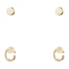 Best Pirce 😍 Seed Heritage Initial C Stud Earring 2 Pack In Gold ✔️
