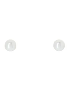 Budget β€οΈ Gregory Ladner Pearl Silver Stud Earrings π
