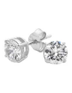 Cheap ⌛ Georgini 6mm Brilliant Silver Stud Earrings 😉