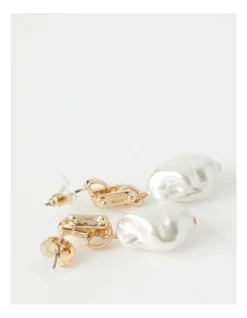 Hot Sale 🤩 Basque Pearl Drop Earrings In Gold 👍 -Cheap Earrings Shop unnamed file 461