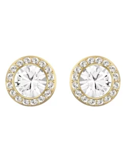 Buy 😍 Swarovski Angelic Pierced Gold Stud Earrings 🎉