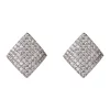 Promo 🔥 Gregory Ladner Rhombus Pave Silver Stud ✔️