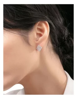 Coupon 😉 Gregory Ladner Rhombus Pave Rose Gold Stud 😍 -Cheap Earrings Shop unnamed file 519