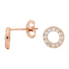 Hot Sale 😍 Georgini Baby Circle Cubic Zirconia Rose Gold Stud Earrings ✨