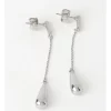 Best Pirce 🥰 Basque Teardrop Drop Earrings In Silver ❤️