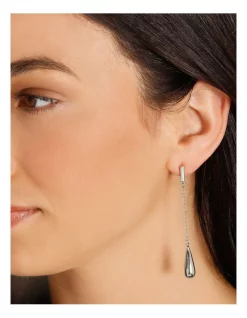 Best Pirce 🥰 Basque Teardrop Drop Earrings In Silver ❤️ -Cheap Earrings Shop unnamed file 565
