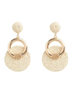 Cheap 🛒 Seed Heritage Natural Tier Earring In Gold ✔️