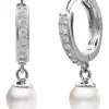 Best reviews of ⭐ Pure Elements Dainty CZ & Pearl Huggies In Silver 🌟 -Cheap Earrings Shop unnamed file 569