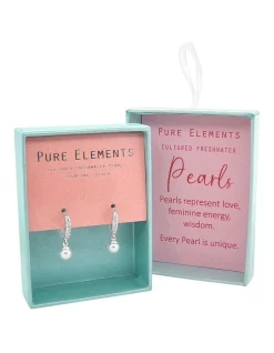 Best reviews of ⭐ Pure Elements Dainty CZ & Pearl Huggies In Silver 🌟 -Cheap Earrings Shop unnamed file 571