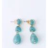Discount 🔥 Trent Nathan Multi Stone Drop Earring In Aqua 🎉