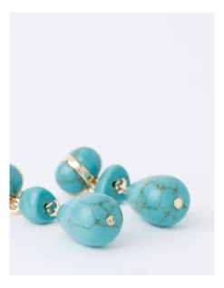 Discount 🔥 Trent Nathan Multi Stone Drop Earring In Aqua 🎉 -Cheap Earrings Shop unnamed file 574