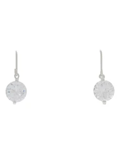 Coupon 👏 Gregory Ladner Cubic Zirconia Drop Hook Silver Earrings 🔔