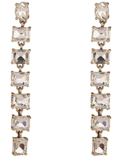 Brand new ⌛ Gregory Ladner Long Drop Jeweled Earrings In Grey 😍
