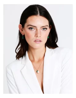 Best reviews of 🎁 Basque Delicate Malachite Drop Earring In Gold 👏 -Cheap Earrings Shop unnamed file 599