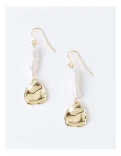 Outlet ⌛ Basque Circle Drop Hook Earring In Gold 👏