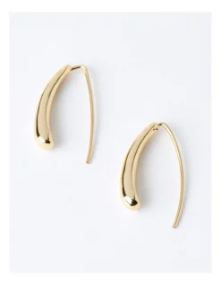Coupon 🔔 Basque Vertical Drop Earring In Gold 😀