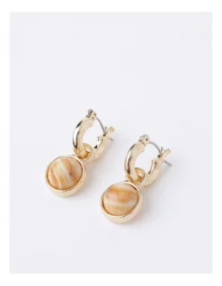 Cheapest 🌟 Basque Beaten Hoop Drop Earrings In Blush ✨