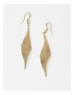 Cheap 👏 Trent Nathan Twist Mesh Gold Drop Earring 🎉