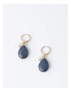 Flash Sale 🥰 Trent Nathan Semi-precious Stone Drop Earring In Blue ❤️