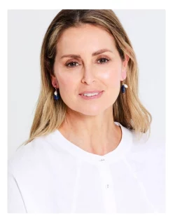 Flash Sale 🥰 Trent Nathan Semi-precious Stone Drop Earring In Blue ❤️ -Cheap Earrings Shop unnamed file 663