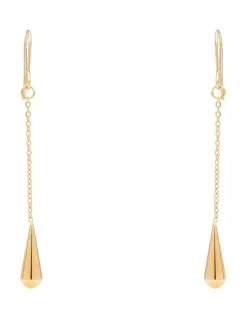 Buy π Marcs Chain & Teardrop End Earring In Gold π