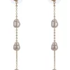 New 🎉 Gregory Ladner Pearl Gold Chain Drop Earring 👏 -Cheap Earrings Shop unnamed file 686