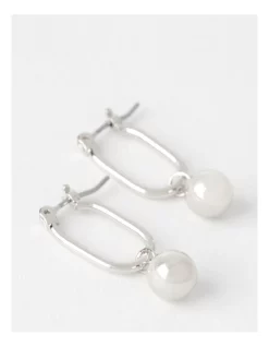 Buy 👏 Piper Ball Drop Silver Huggie Earrings 🔥 -Cheap Earrings Shop unnamed file 701