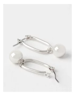 Buy 👏 Piper Ball Drop Silver Huggie Earrings 🔥 -Cheap Earrings Shop unnamed file 703