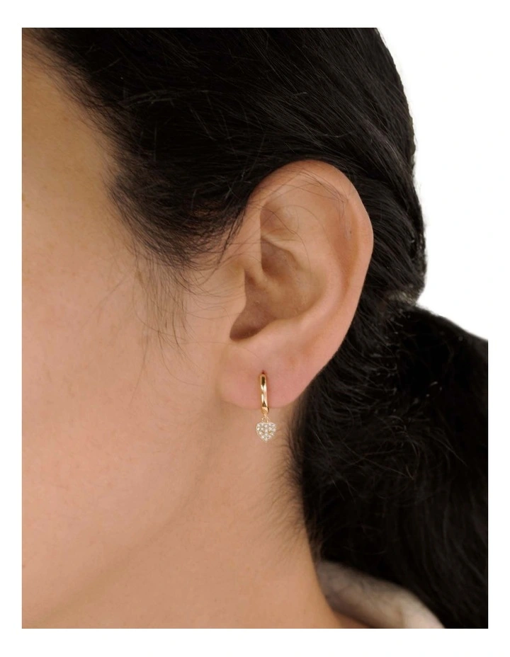 Buy ✨ Pure Elements Dainty CZ Heart Huggies In 14ct Gold Plating ⌛ 4 Buy ✨ Pure Elements Dainty CZ Heart Huggies In 14ct Gold Plating ⌛ - Image 2