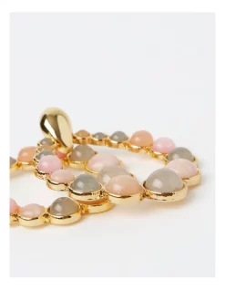 Promo 🎉 Basque Stone Oval Drop Earring In Pink ❤️ -Cheap Earrings Shop unnamed file 720
