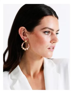 Promo 🎉 Basque Stone Oval Drop Earring In Pink ❤️ -Cheap Earrings Shop unnamed file 721