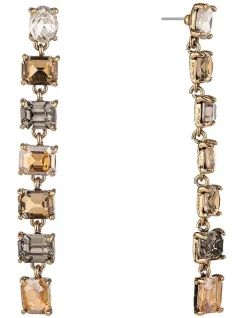 Hot Sale ❤️ Gregory Ladner Long Drop Jeweled Earrings In Champagne ⭐ -Cheap Earrings Shop unnamed file 728