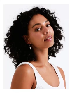 Best reviews of ⌛ Piper Starburst Pearl Drop Hoop In White 🔔 -Cheap Earrings Shop unnamed file 731