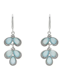 Coupon ⌛ Barcs Cat Eye Stone Chandelier Earring In Blue 🛒